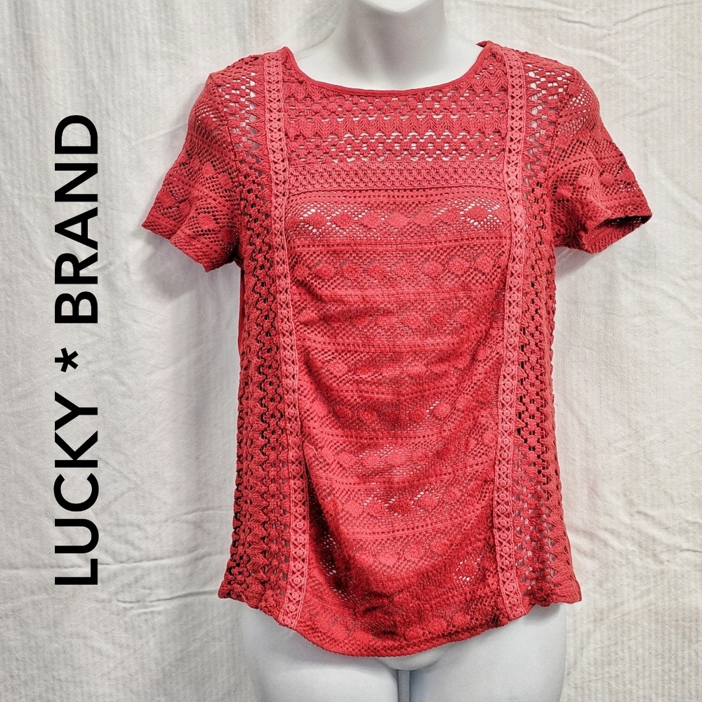 Lucky Brand red Tee